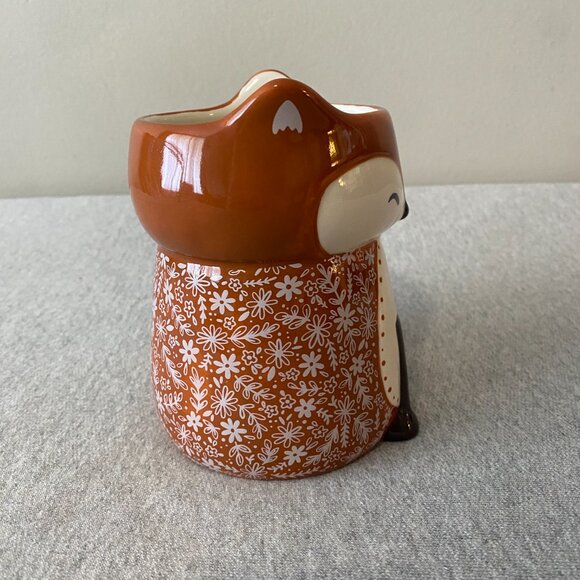 Natural Life Folk Art Francis The Fox "Cup of Cozy" Orange White Coffee Mug - Picture 4 of 8